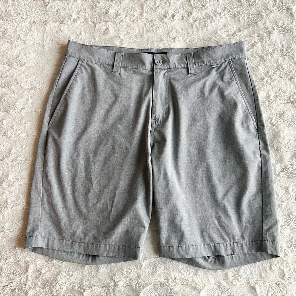 Travis Mathew Shorts Mens 34 Gray Beck Golf Performance Stretch Pockets Outdoor